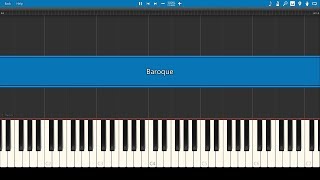 RuneScape Baroque  Piano Tutorial [upl. by Ahseeyt]