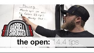 CrossFit Open 144 WOD Tips and Strategy by Barbell Shrugged  TECHNIQUEWOD [upl. by Ahsienyt491]