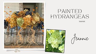 How to Spray Paint Dried Hydrangeas in Pretty Colors for Floral Arrangements [upl. by Torey403]