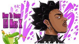 How To Draw Lil Nas X  Rodeo [upl. by Genna226]