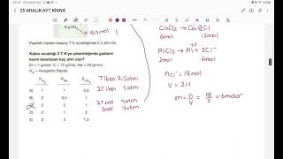 KİMYA AYT 25 ARALIK 2023 [upl. by Jairia485]