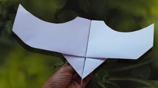 Best paper bat plane  How to make a flying paper bat plane [upl. by Refannej]