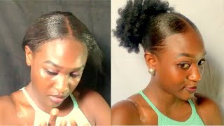 Applying Styling Gel on natural Hair easy using Gel of your choice [upl. by Knobloch]