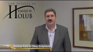 What Happens if a Witness Fails to Obey a Subpoena  Indiana Lawyer Explains [upl. by Ikilisav]