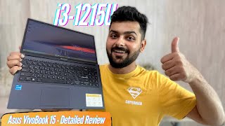 ASUS Vivobook 15 with Core i3 12th Gen Unboxing amp Review Best Student Laptop [upl. by Ellek]