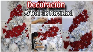 COMO DECORAR ÁRBOL DE NAVIDAD ELEGANTE Y FÁCIL [upl. by Aitra]