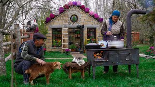 Cooking Village Style Chicken Paella with Fresh Garlic [upl. by Ayouqes10]