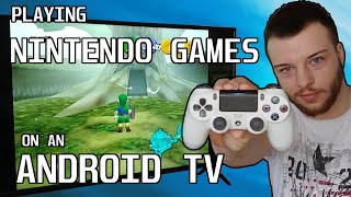 Playing NINTENDO GAMES Using Emulators on an ANDROID TV [upl. by Cox]