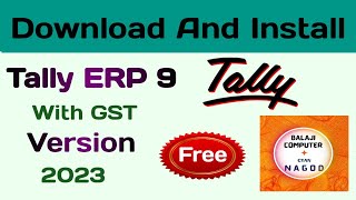 How to download and install tally erp 9 in 2023 how to install tally erp 9 in windows 10 [upl. by Yatnohs745]