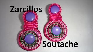 Zarcillos Soutache fácil usando pega en Español diy [upl. by Boycie]