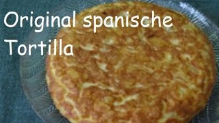 Original spanische Tortilla  eine leckere Tapa vegetarisch glutenfrei [upl. by Adlei]