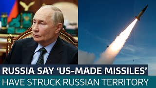 Russia says USmade long range missiles have struck inside Russian territory  ITV News [upl. by Melesa]