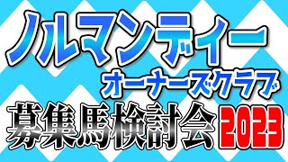 【一口馬主】ノルマンディー募集馬検討会2023‼️【ノルマンディーオーナーズクラブ】 [upl. by Nirehs545]