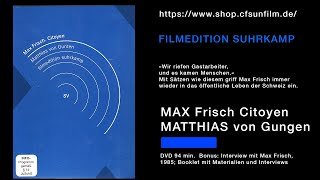 Filmedition Suhrkamp Max Frisch Citoyen [upl. by Naggem]