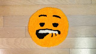 Tufting an Emoji Swag Face Rug [upl. by Virg318]