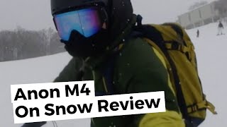 Anon M4 Goggle On Snow Review [upl. by Sutphin762]