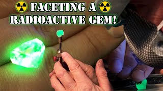 Cutting a Natural Glowing Gemstone [upl. by Liv684]