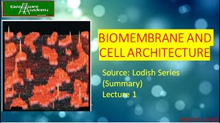 Biomembrane and Cell Architecture Lodish Summary Series Lecture  1 [upl. by Four]