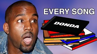 I Ranked EVERY Kanye Song Donda Update [upl. by Gladwin]