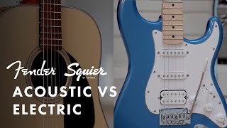 Acoustic vs Electric Guitars  Which Guitar Is Right For Beginners  Fender [upl. by Torosian]