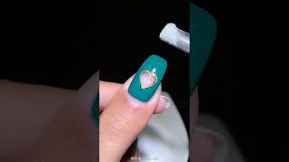 Polygel nail art tips Nail Art 네일아트 Shorts Nailart [upl. by Laerdna]