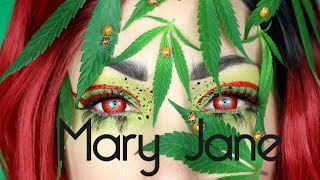 Mary Jane Ladybug Makeup Tutorial REAL Cannabis and Insects ButterflyJasmine49 [upl. by Assirrak692]