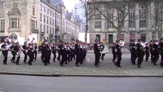 Defilé 350 jaar Korps Mariniers Marinierskapel amp Tamboers en Pijpers [upl. by Aiciruam]