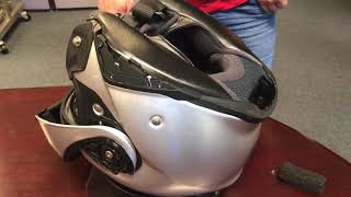 SHOEI NEOTEC II Comm Cover Removal Installation [upl. by Rawdan]