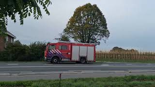 Brandweer Gelderlandzuid VBTS 089036 met spoed over de Provincialeweg N320 Rijopleiding [upl. by Yeldud]