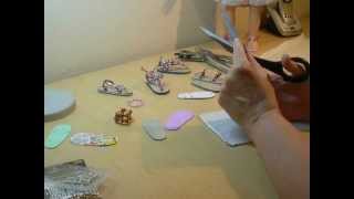 How to Make Doll Sandals with Floor Tiles Part 1 [upl. by Nimajaneb]