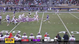 Damon Hocketts 61Yard TD Run vs No 4 Indiana Wesleyan [upl. by Aivatahs61]