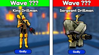 😨KING DRILLMAN vs SERGEANT DRILLMAN😨 in ENDLESS MODE 🔥  Toilet Tower Defense [upl. by Reina]