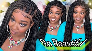 The Most Beautiful Braided Wig I’ve Received MUST BUY Anne Elise hair [upl. by Nojram565]