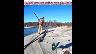 Solo Winter Bushcraft Camping in Alaska solo bushcraft camping [upl. by Marabel]