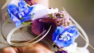 4 Tips for a Modern Wrist Corsage  Wedding Flowers [upl. by Olrac]