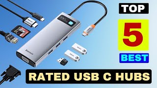 The 5 Best Rated USB C Hubs of 2024 Review [upl. by Coh525]