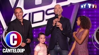 Nicolas Canteloup surprend Nikos sur le plateau de The Voice Kids [upl. by Nitsreik]