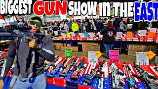 BIGGEST GUN SHOW ON THE EAST COAST THEY HAVE EVERYTHING gunshow guns [upl. by Irrahs28]