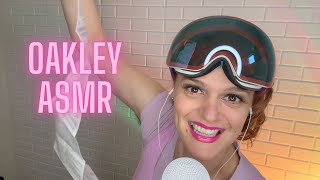 ASMR  ⛷Tingly Exploration of Oakley Snow Goggles  Tapping and Whisper Reading You the Warranty🏂 [upl. by Aiz]