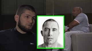 Khabib and Daniel Cormier talk about GSP [upl. by Cyb442]