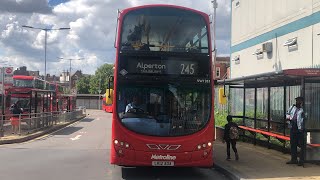 Full Route Visual London Bus Route 245 Golders Green  Alperton [upl. by Danielson]