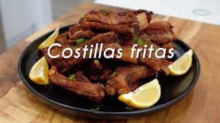 Receta de Costillas de Cerdo Fritas al Estilo Cubano  havanadice [upl. by Aisitel]