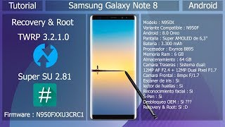 Recovery y Root  Android 80 Oreo  Samsung Galaxy Note 8 N950F [upl. by Frieda815]