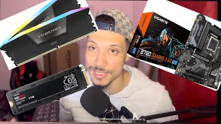 Unboxing Gigabyte B760 DDR5 CORSAIR SAMSUNG 980 PRO Heatsink 1 TB PCIe 40 [upl. by Mildred644]