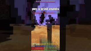 POV You Farm Zealots on Hypixel Skyblock [upl. by Pandora]