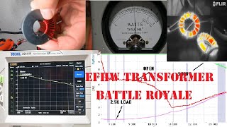 EFHW ham radio HF antenna transformer tests  build the best yourself  save money build and learn [upl. by Esoranna825]