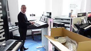 Unboxing A Yamaha PSRSX720 Arranger Workstation Keyboard amp First Impression From Graham Blackledge [upl. by Otsuaf]