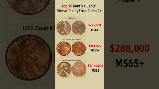 Top 10 Most Valuable Wheat Penny Error Coins2 coin coincollecting rarecoins penny errorcoin [upl. by Bekki]