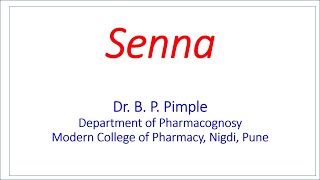 Morphology amp Microscopy of Senna leaves Dr Bhushan P Pimple [upl. by Teemus26]