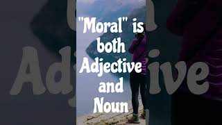 Moral vs Morale  Moral and Morale Difference  Vocabulary [upl. by Ciaphus]